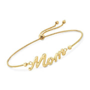 14K Gold Personalized Name Bracelet Length Adjustable 6”-7.5”