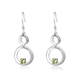 925 Sterling Silver Gourd Shape Simple Gorgeours Drop Earrings