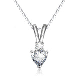 925 Sterling Silver Attract Pendant with Chain Jewels Necklace for Women