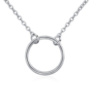 Gargantilla en capas de plata de ley con cuentas de satélite, collar de cadena de corazón con bola curva para mujeres y niñas, regalo para madre o esposa