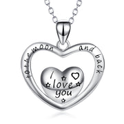 True Love-925 collar de plata esterlina Love You Forever