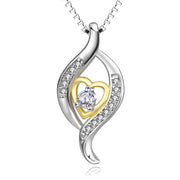 925 Sterling Silver Attract Love Heart Fine Jewels Pendant Necklace